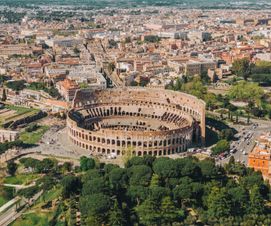 Flugreise in die Ewige Stadt Rom